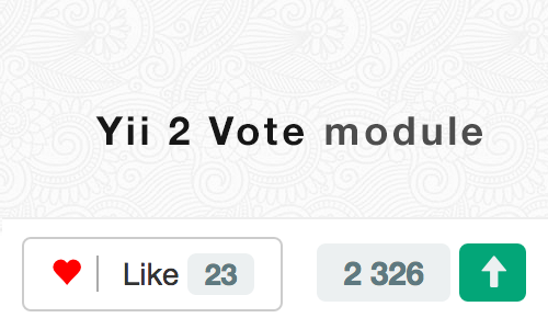 Yii 2 Vote module